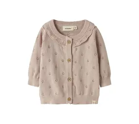 Lil' Atelier Dorina LS Knit Card – Peach Whip Melange