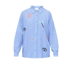 SistersPoint Ibisa Shirt - Blue Stripe SistersPoint Ibisa Shirt - Blue Stripe
