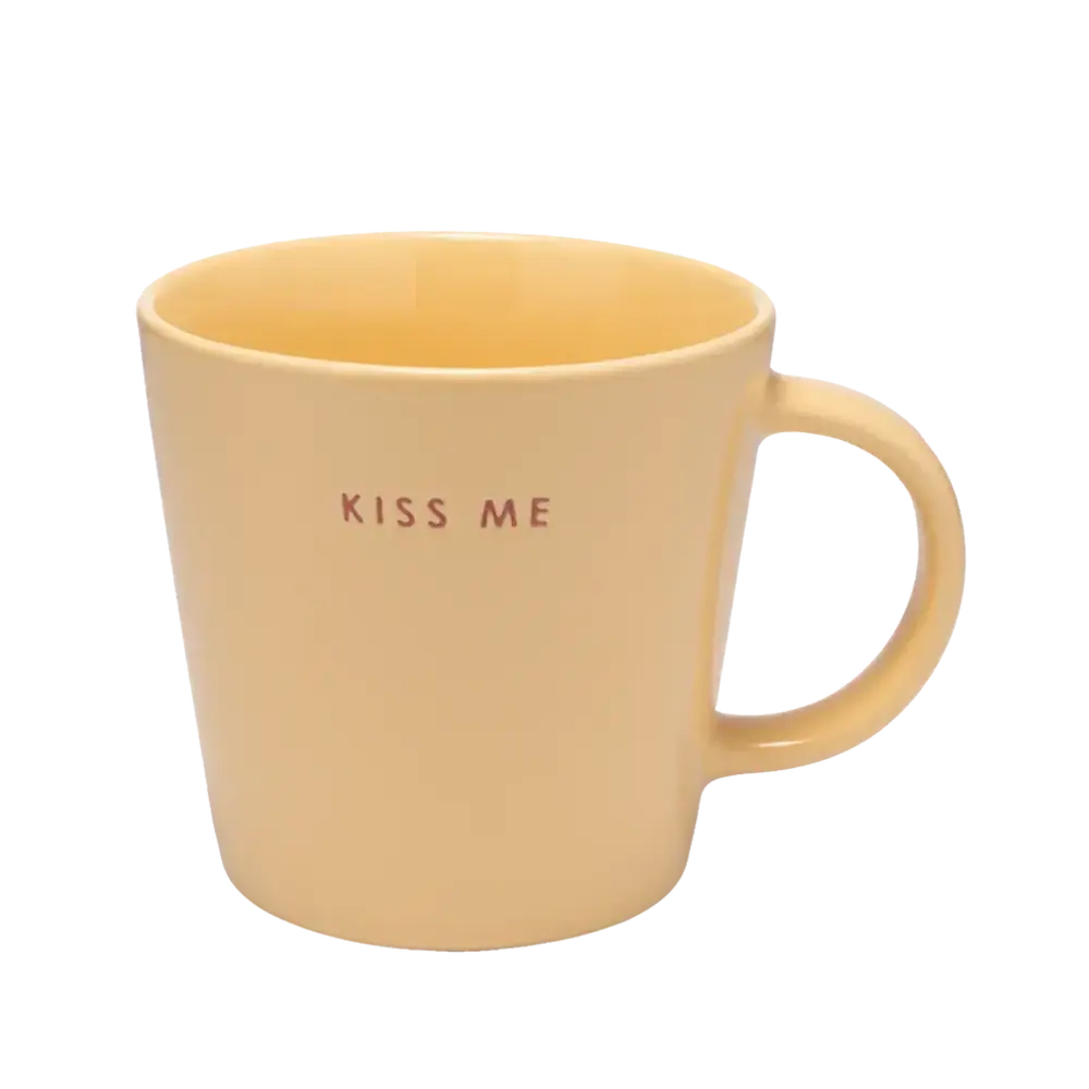 Vondels Ceramic tea cup KISS ME