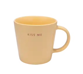 Vondels Ceramic tea cup KISS ME
