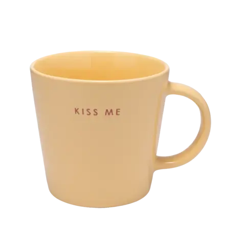 Vondels Ceramic tea cup KISS ME