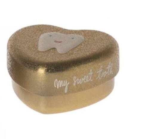 Maileg Tandenblikje hart - Goud