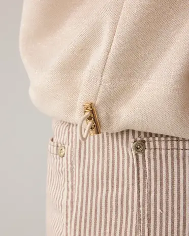 Summum Woman Top Boxy tee sparkle - Ivory Summum Woman Top Boxy tee sparkle - Ivory