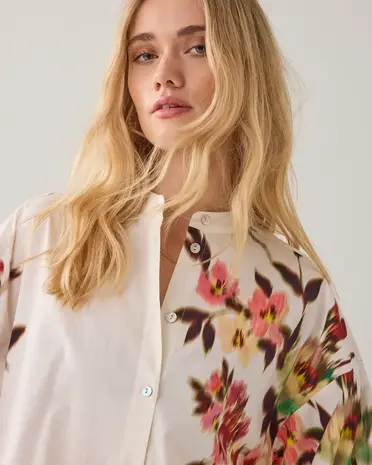 Summum Woman Blouse Faded flower - Multicolour
