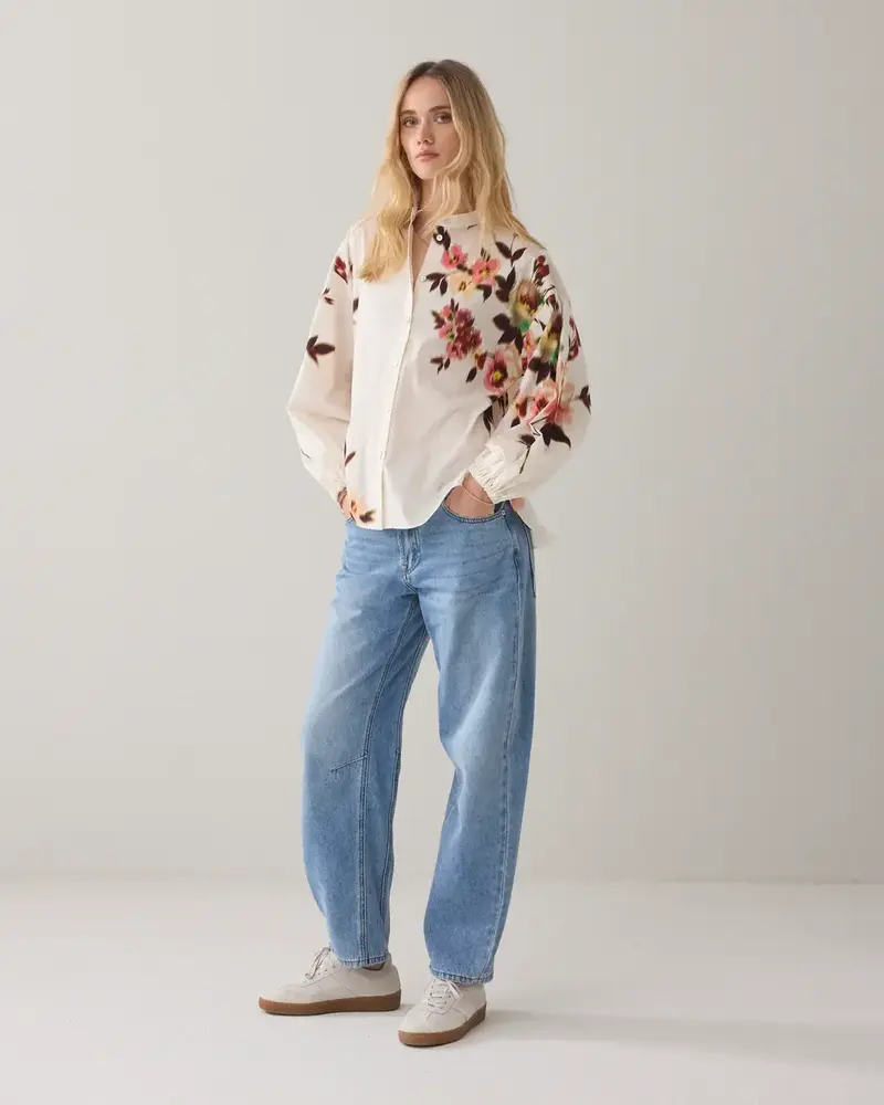 Summum Woman Blouse Faded flower - Multicolour