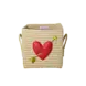 Rice Raffia opbergmand - Hart Cupido