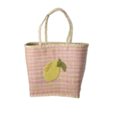 Rice Raffia Tas - Citroen