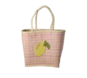 Rice Raffia Tas - Citroen