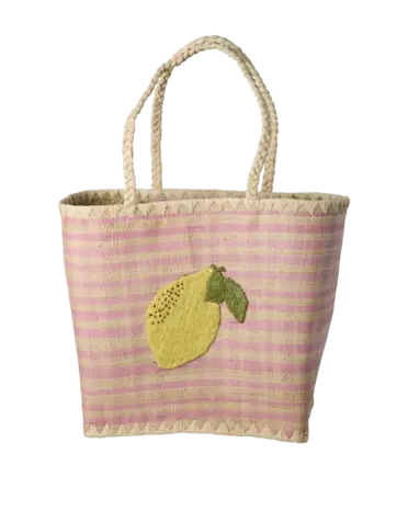 Rice Raffia Tas - Citroen