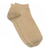 MP Denmark Zoe glitter sneaker socks - Golden Tan