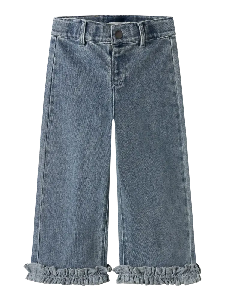 Lil' Atelier Damla Wide Ancel Jeans - Medium Blue Denim