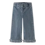 Lil' Atelier Damla Wide Ancel Jeans - Medium Blue Denim