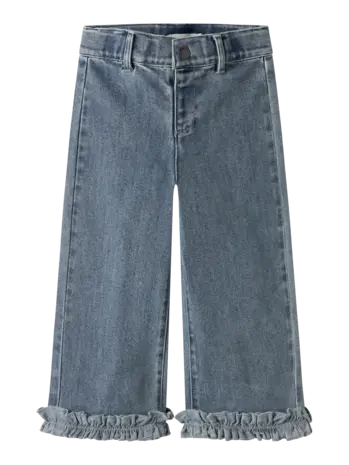 Lil' Atelier Damla Wide Ancel Jeans - Medium Blue Denim