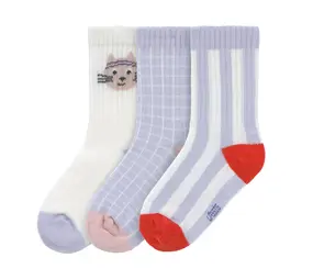 Lässig Tennis Socks 3 pcs GOTS - Cat