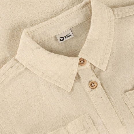 Daily7 Shirt Longsleeve Linen - Sandshell