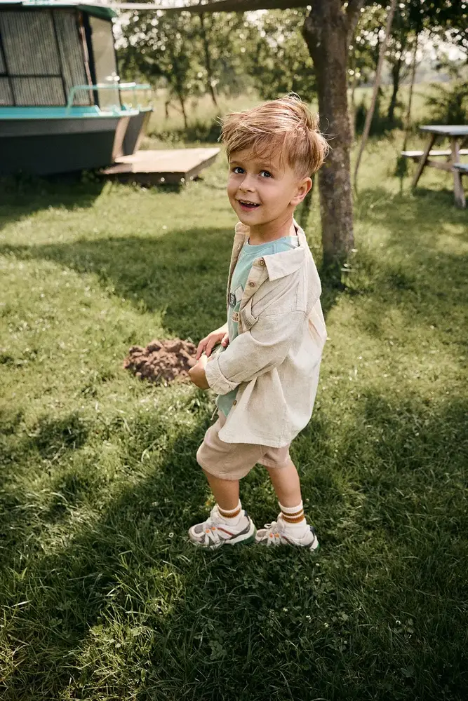 Daily7 Shirt Longsleeve Linen - Sandshell