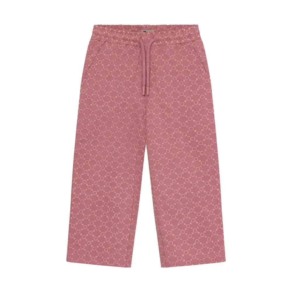 Daily7 Wide Pants Broderie - Heather Rose