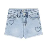 Daily7 Denim Shorts Heart - Blue Denim