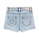 Daily7 Denim Shorts Heart - Blue Denim