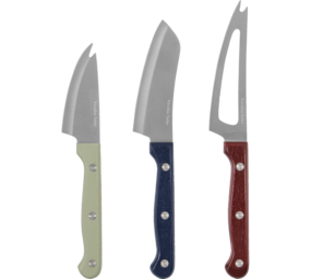Nicolas Vahé Cheese Knives - Wit, blauw, rood Nicolas Vahé Cheese Knives - Wit, blauw, rood