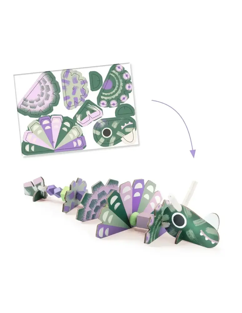 Djeco Verschrikkelijk Dino's - Rijgen