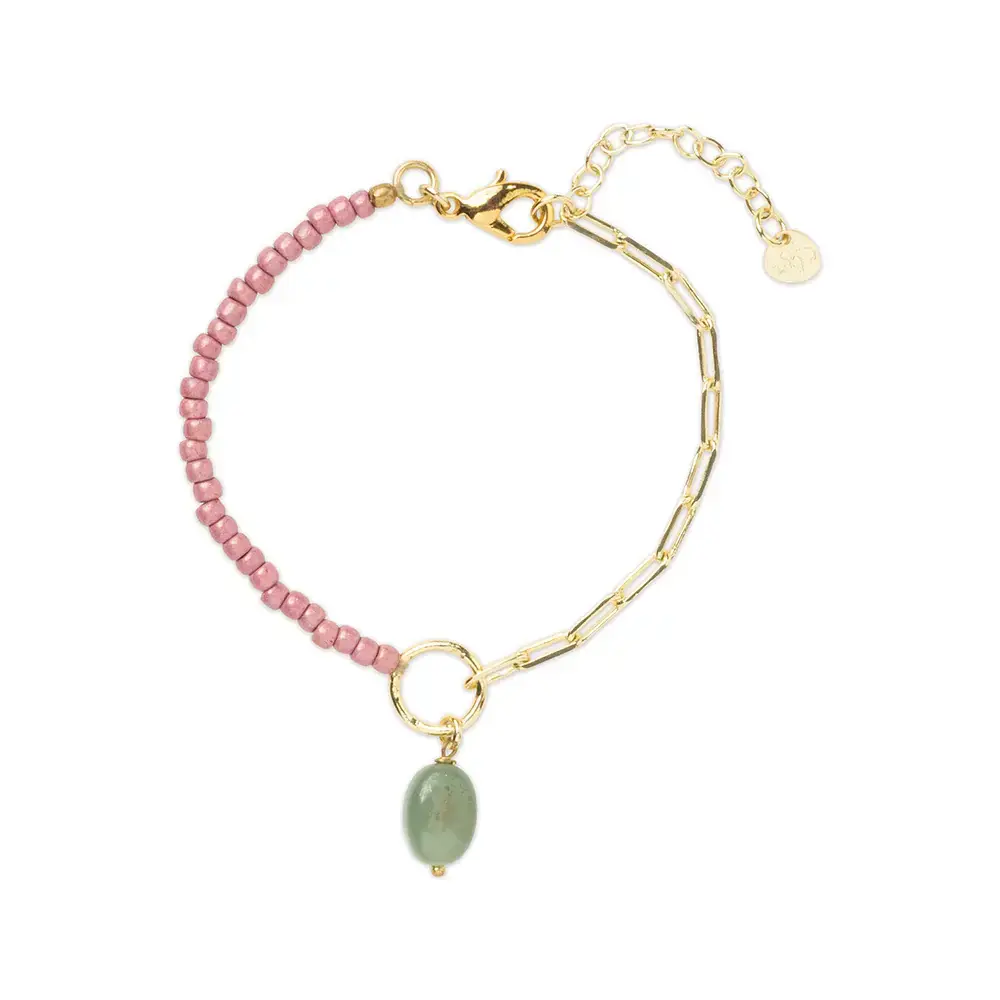 A Beautiful Story Rise Aventurine Bracelet GP