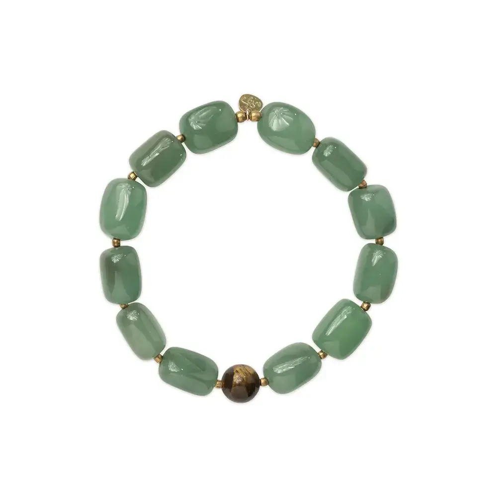 A Beautiful Story Wander Aventurine Tiger Eye Bracelet GC