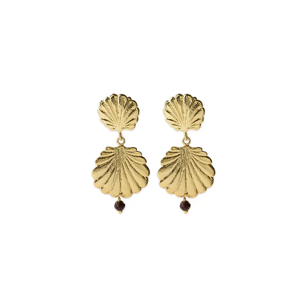 A Beautiful Story Expressive 126 Garnet Earrings GP