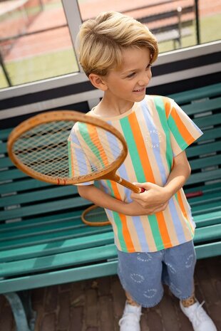 Sproet & Sprout T-shirt vertical stripes - Sand