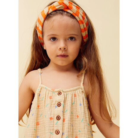 Sproet & Sprout Muslin dress sprinkle - Sesame