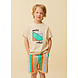Sproet & Sprout Sweat shorts multi colour stripes - Sand