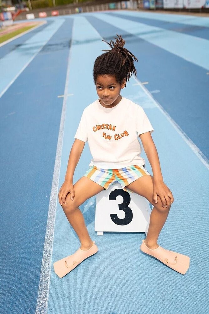 Sproet & Sprout Swim shorts multi stripes - Sand