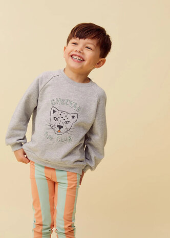 Sproet & Sprout Raglan sweatshirt cheetah - Grey Melee