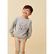 Sproet & Sprout Raglan sweatshirt cheetah - Grey Melee