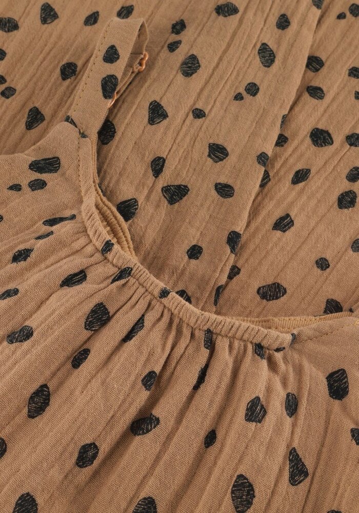 Sproet & Sprout Muslin jumpsuit animal print - Camel