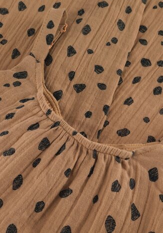 Sproet & Sprout Muslin jumpsuit animal print - Camel