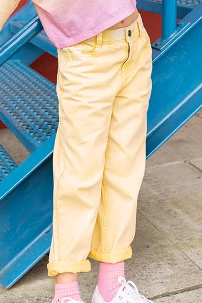 Sproet & Sprout Denim pants yellow - Pastel Yellow
