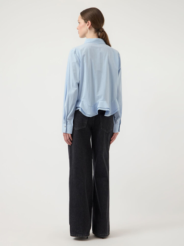 YAS Anera LS Short Shirt - Skyway