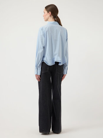 YAS Anera LS Short Shirt - Skyway