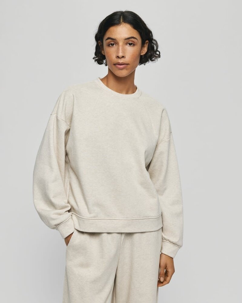 MSCH Taia Briena Sweatshirt - Oatmeal Melange