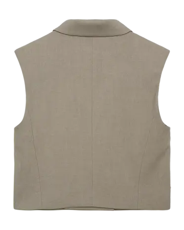 Cph Muse Tailor Short Waistcoat - Winter Twig Melange