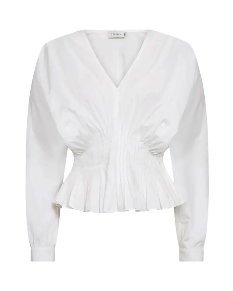 Cph Muse Poplin Blouse - Bright White