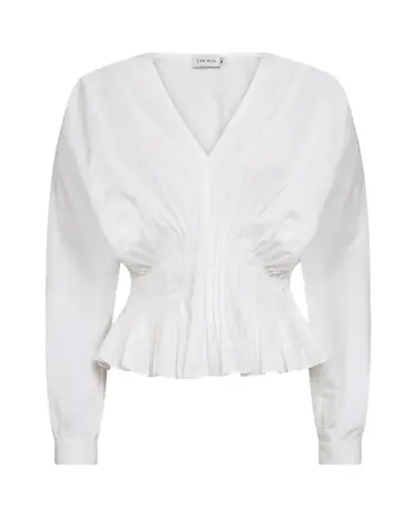 Cph Muse Poplin Blouse - Bright White