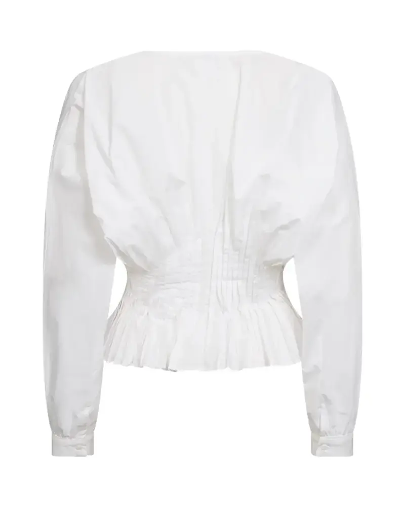 Cph Muse Poplin Blouse - Bright White