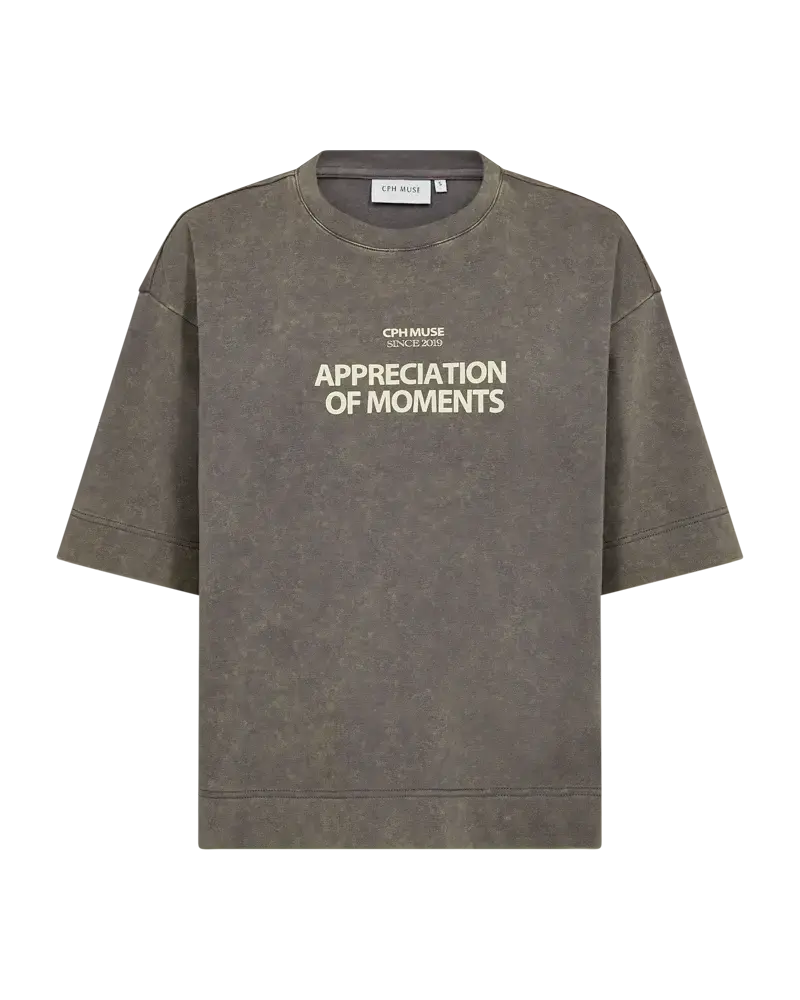 Cph Muse Muse Tee - Vintage Khaki w. Frozen Dew