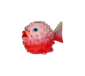 Mignon Vase Pufferfish S - Pink/Red