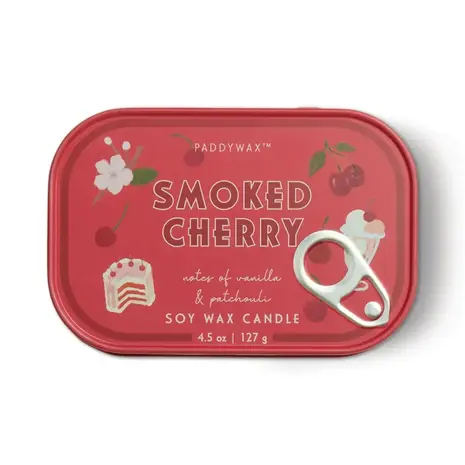 A Dopo Bistro Cherry Printed Tin Candle - Smoked Cherry A Dopo Bistro Cherry Printed Tin Candle - Smoked Cherry