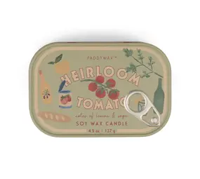 A Dopo Bistro Tomato Printed Tin Candle - Heirloom Tomato
