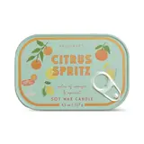 A Dopo Bistro Orange Printed Tin Candle - Orange Citrus Spritz