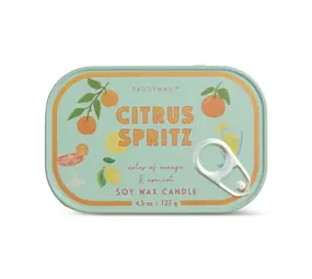 A Dopo Bistro Orange Printed Tin Candle - Orange Citrus Spritz A Dopo Bistro Orange Printed Tin Candle - Orange Citrus Spritz